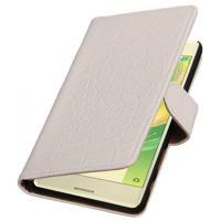 Bookwallet krokodillen wit hoes Sony Xperia X - thumbnail