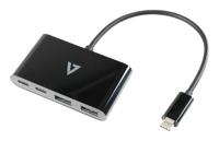 USB-C-adapter V7 V7UC2A2CHUB-BLK - thumbnail