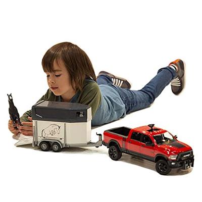 Bruder RAM 2500 Power Wagon met paardentrailer - thumbnail
