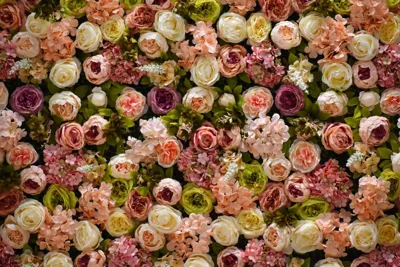 Alexsar Art Tuinschilderij witte en roze rozen 70x50cm