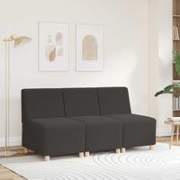 Fauteuil 55 cm gekrulde wolachtige stof donkergrijs - thumbnail