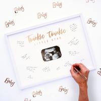 Ginger Ray baby shower gastenboek 44 cm | 5 stuks - thumbnail