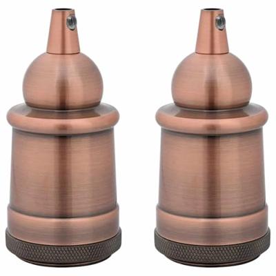 Lamphouders 2 st rood brons E27