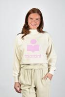 Marant Etoile trui Moby SW0003FA-D1M04E ecru/pink - thumbnail