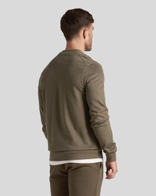 Lyle and Scott Crew Neck Fly Fleece Casual Sweater Heren M Lyle and Scott Crew Neck Fly Fleece Casual Sweater Heren M