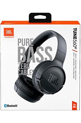 JBL - Draadloze hoofdtelefoon Tune 560 Bt, oortelefoon, 16 uur pure bass, snel opladen, zwart