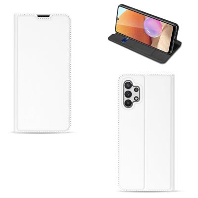 Samsung Galaxy A32 4G | A32 5G Enterprise Editie Hoesje Wit met Pashouder Samsung Galaxy A32 4G | A32 5G Enterprise Editie Hoesje Wit met Pashouder