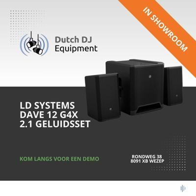 LD Systems Dave 12 G4X actief PA systeem LD Systems Dave 12 G4X actief PA systeem