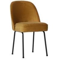 BePureHome Eetkamerstoel 'Vogue' Velvet, kleur Mosterd (Geel) - thumbnail