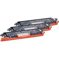KMP Toner vervangt HP 126A, CE311A, CE312A, CE313A Compatibel Combipack Cyaan, Magenta, Geel 1000 bladzijden H-T149CMY 1226,0030 - thumbnail
