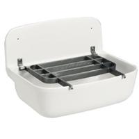 Uitstortgootsteen Plieger Kunststof 50x35cm Wit Exclusief Rooster 6/4'' Aansluiting - thumbnail