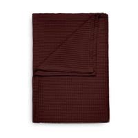 Heckett & Lane Heckett Lane wafeldeken port red - thumbnail