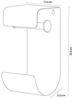 Sealskin Toiletrolhouder dubbel Brix Zwart - thumbnail