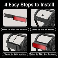 KNOG Blinder link rear - rack mount - black - thumbnail