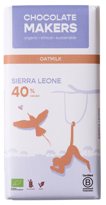 Chocolatemakers Little bee eather 40% vegan bio 80 Gram