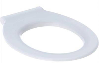 Geberit 300 Comfort closetzitting zonder deksel v. mindervaliden antibacterieel m. doorlopende pen wit 501387001 501.387.00.1