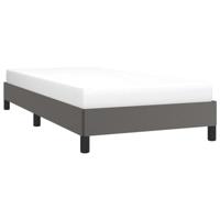 Bedframe kunstleer grijs 90x200 cm - thumbnail
