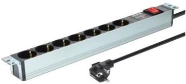Digitus PDU 7-voudige stekkerdoos, 19", 1U
