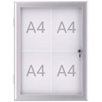 Maul Wissellijst MAULexcite Voor papierformaat: 4 x DIN A4 Tegen regen beschermde buitenruimte 6653408 Aluminium Zilver 1 stuk(s) - thumbnail