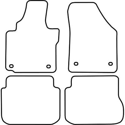 Automatten passend voor Volkswagen Caddy vanaf 2004 combi (v TMVW527