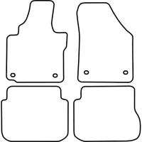 Automatten passend voor Volkswagen Caddy vanaf 2004 combi (v TMVW527 - thumbnail