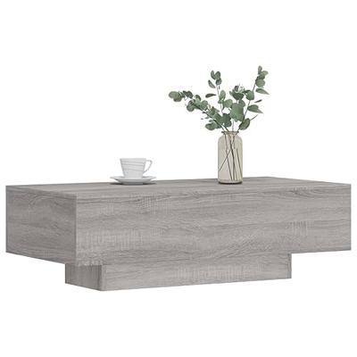 Salontafel 100x49,5x31 cm bewerkt hout grijs sonoma eikenkleur Salontafel 100x49,5x31 cm bewerkt hout grijs sonoma eikenkleur
