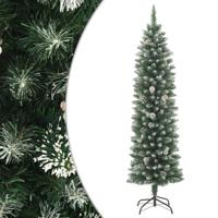 VidaXL Kunstkerstboom met standaard smal 120 cm pvc - thumbnail