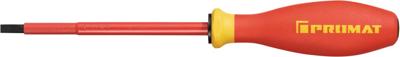 Promat/Tecwerk Schroevendraaier | snedebreedte 5,5 mm | klinglengte 125 mm VDE geïsoleerd | m. maatindicatiesysteem - 4000828028