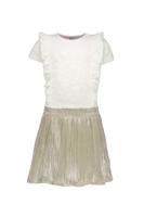 B.Nosy zomer jurk meisjes - katoen wit - metallic, plissee - Dita - thumbnail