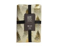 Tafelkleed met kerstboom creme 140 x 180 cm - thumbnail