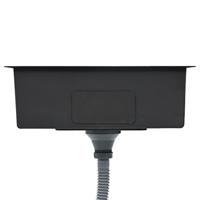 Gootsteen met afvoer handgemaakt roestvrij staal - thumbnail