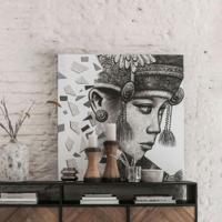 MUST Living Wandpaneel 'Balinese girl Ketut' 100 x 100cm - thumbnail