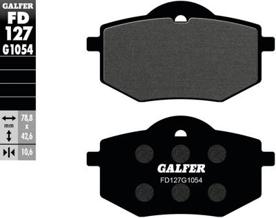 GALFER remblokken "fd127" brake pad fd127 g1054 organic