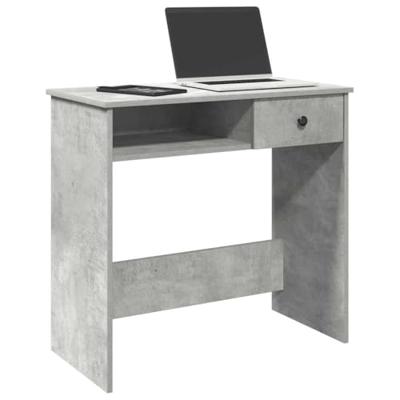 Bureau 80x40x75 cm bewerkt hout betongrijs