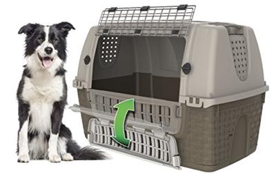 Bama Pet Transportbox met Wieltjes 88x52x60 cm Rood/Grijs - thumbnail