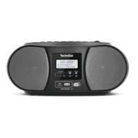 TechniSat DIGITRADIO 1990 Radio/CD-speler DAB+, VHF (FM) AUX, Bluetooth, CD, USB Acculaadfunctie, Wekfunctie Zwart - thumbnail