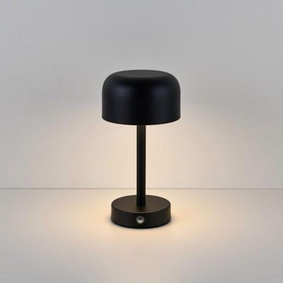 LED Tafellamp Ceyon nero - 2W - Metaal - Paddenstoel - IP20 voor binnen - Met geïntegreerde dimmer - USB-C oplaadbaar