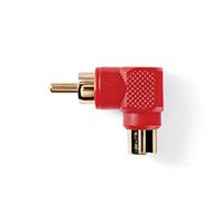 Nedis audioadapter mono op 90° hoek Cinch stekker - - thumbnail