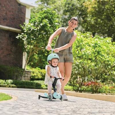 Evolutieve step - Go Up Active Lights 360°- GLOBBER mintgroen