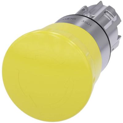 Siemens 3SU10501HB300AA0 3SU1050-1HB30-0AA0 Paddenstoelknop Knop Geel Draai-ontgrendeling 1 stuk(s)