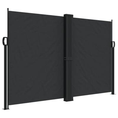 Windscherm uittrekbaar 160x1200 cm zwart Windscherm uittrekbaar 160x1200 cm zwart