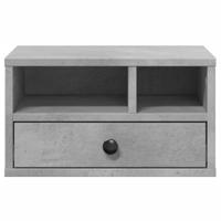 Printerkastje 40x32x22,5 cm bewerkt hout betongrijs - thumbnail