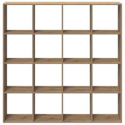 Boekenkast 102x29x143 cm bewerkt hout artisanaal eikenkleur