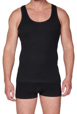 Ondergoed heren hemd zwart, M3000 - zonder zijnaad - Mannen singlet - Katoenen onderhemd - XXL - XXL - XXL - XXL - XXL - XXL - XXL - XXL - -
