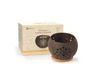 Namture Kokosnoot kaarsenhouder - sunshine - thumbnail