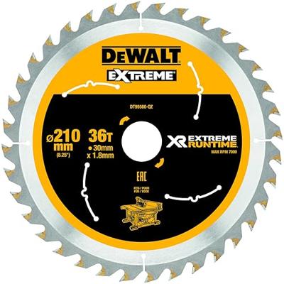 DeWALT Cirkelzaagblad voor Hout | Extreme Runtime | Ø 210mm Asgat 30mm 36T - DT99566-QZ DeWALT Cirkelzaagblad voor Hout | Extreme Runtime | Ø 210mm Asgat 30mm 36T - DT99566-QZ