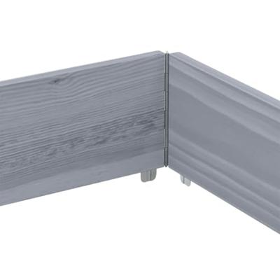 VidaXL Plantenbak 150x100 cm massief grenenhout grijs