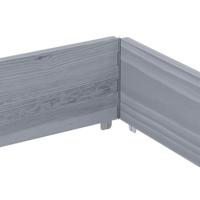 VidaXL Plantenbak 150x100 cm massief grenenhout grijs - thumbnail