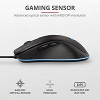 Trust GXT 930 Jacx muis USB Optisch 6400 DPI Rechtshandig - thumbnail