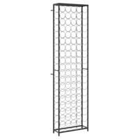 Wijnrek voor 95 flessen 54x18x200 cm smeedijzer zwart - thumbnail